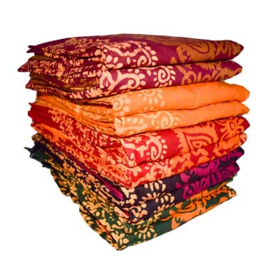 Chandri Batik Three Piece Cotton Multicolor Set